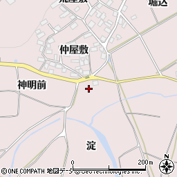 福島県須賀川市堤神明前周辺の地図