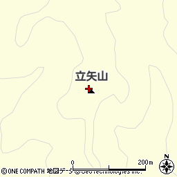 立矢山周辺の地図