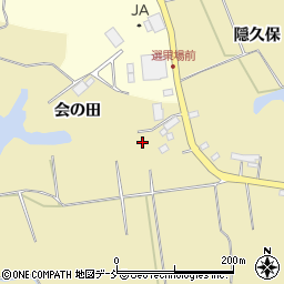 福島県須賀川市西川会の田周辺の地図