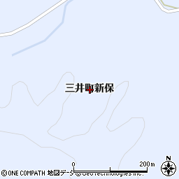 石川県輪島市三井町新保周辺の地図