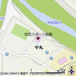 須賀川市役所　市民スポーツ会館周辺の地図