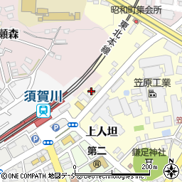 須賀川駅前郵便局周辺の地図