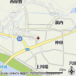 福島県須賀川市江持（仲田）周辺の地図