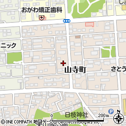 福島県須賀川市西川山寺周辺の地図