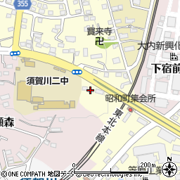 福島県須賀川市上人坦周辺の地図