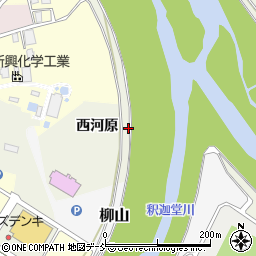 福島県須賀川市江持西河原周辺の地図