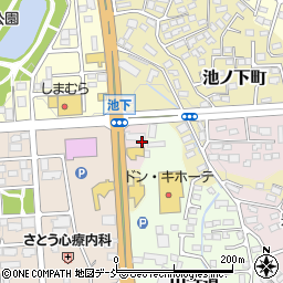 福島県須賀川市池下周辺の地図