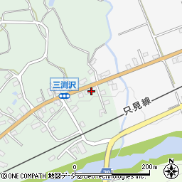 三渕沢簡易郵便局周辺の地図