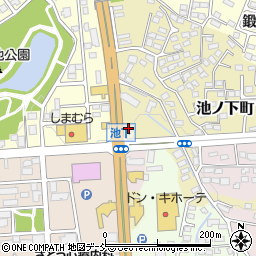 丸亀製麺須賀川店周辺の地図