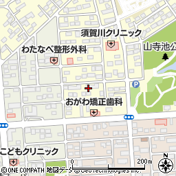 福島県須賀川市北山寺町232周辺の地図