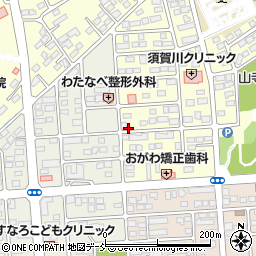 福島県須賀川市北山寺町208周辺の地図