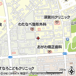 福島県須賀川市北山寺町208周辺の地図