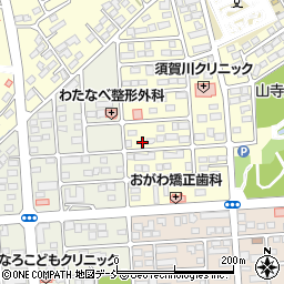 福島県須賀川市北山寺町207周辺の地図