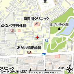福島県須賀川市北山寺町122周辺の地図
