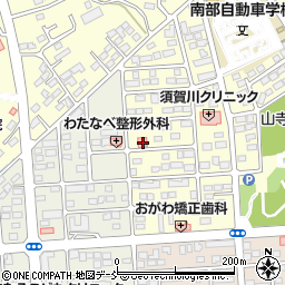 福島県須賀川市北山寺町197周辺の地図
