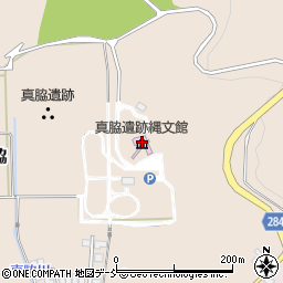 真脇遺跡縄文館周辺の地図