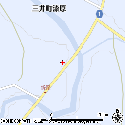 石川県輪島市三井町新保ト周辺の地図