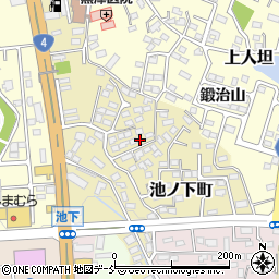 福島県須賀川市池ノ下町周辺の地図
