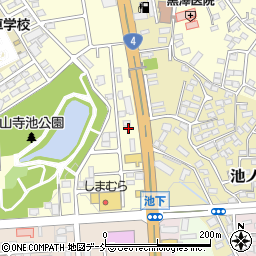 福島県須賀川市西川池ノ下周辺の地図