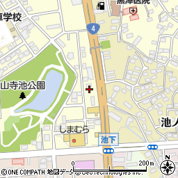 福島県須賀川市西川（池ノ下）周辺の地図