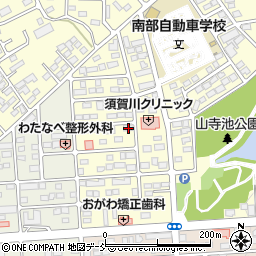 福島県須賀川市北山寺町187周辺の地図