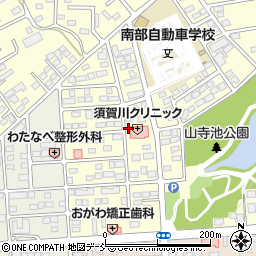 福島県須賀川市北山寺町113周辺の地図