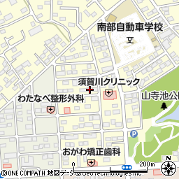 福島県須賀川市北山寺町174周辺の地図