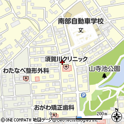 福島県須賀川市北山寺町112周辺の地図