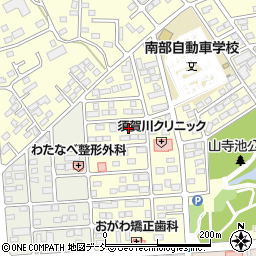 福島県須賀川市北山寺町185周辺の地図