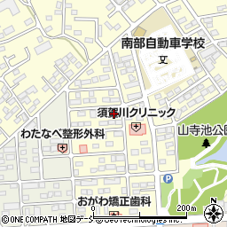 福島県須賀川市北山寺町186周辺の地図