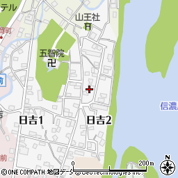 新潟県小千谷市日吉周辺の地図