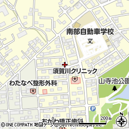 福島県須賀川市北山寺町157周辺の地図