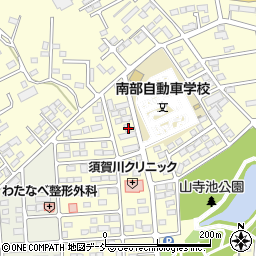 福島県須賀川市北山寺町134周辺の地図