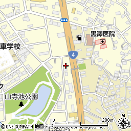 福島県須賀川市北山寺町332周辺の地図