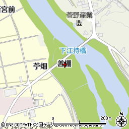福島県須賀川市江持善棚周辺の地図