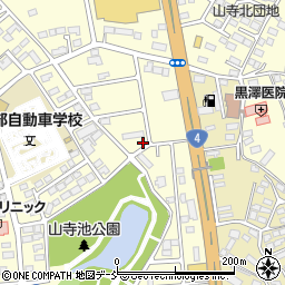 福島県須賀川市北山寺町25周辺の地図