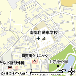 福島県須賀川市北山寺町74周辺の地図