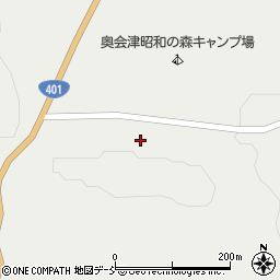 福島県大沼郡昭和村大芦赤坂山周辺の地図