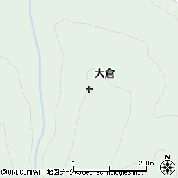 福島県只見町（南会津郡）大倉（前山）周辺の地図