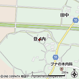 福島県須賀川市矢沢登ノ内周辺の地図
