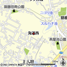 福島県須賀川市森宿海道西周辺の地図