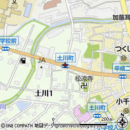 土川町周辺の地図