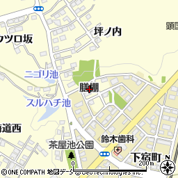 福島県須賀川市森宿膳棚周辺の地図