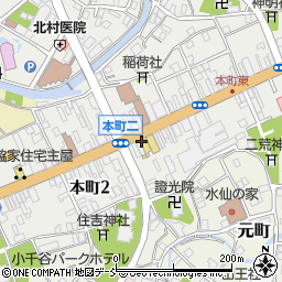 新潟県小千谷市本町周辺の地図