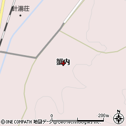 福島県田村市滝根町広瀬蟹内周辺の地図