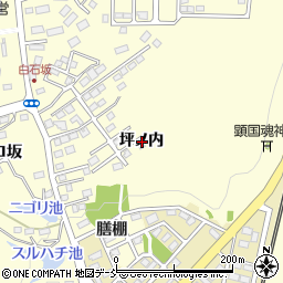 福島県須賀川市森宿坪ノ内周辺の地図