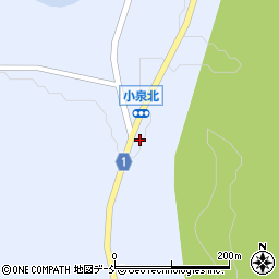 石川県輪島市三井町（小泉大池平）周辺の地図
