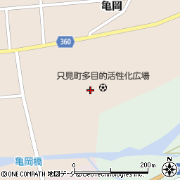福島県只見町（南会津郡）亀岡（前通）周辺の地図