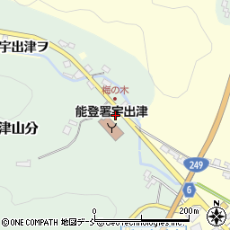 石川県鳳珠郡能登町宇出津カ周辺の地図