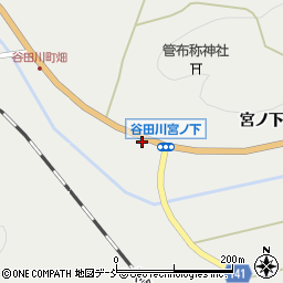 谷田川宮下周辺の地図